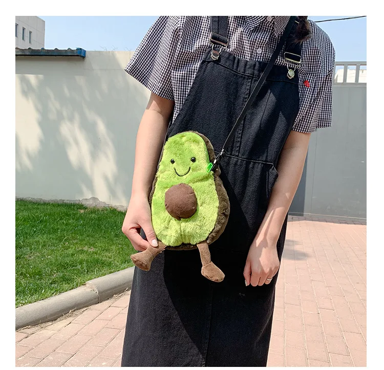 Women Avocado Bags Purse Shoulder Handbag Messenger Satchel Bag Cross Body Cute Holiday Cartoon Bag