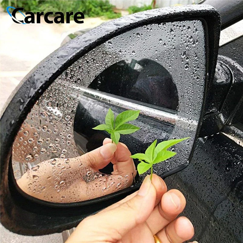 

2 Pieces Car Rainproof Anti Fog Film Protective Rearview Mirror Clear Foil Auto Anti Mist Window Film