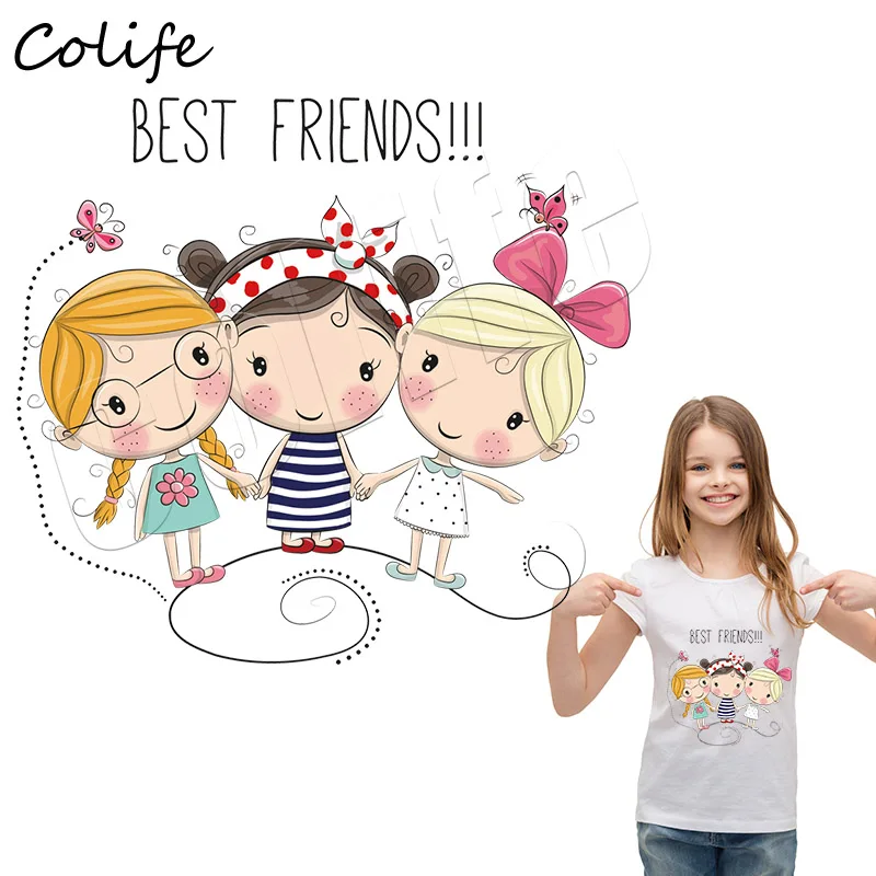 

Friends Sticker On Clothing Iron On Heat Transfer Parches Easy Print DIY Custom Accessory Patches Decal Hot Sale Kawaii Applique