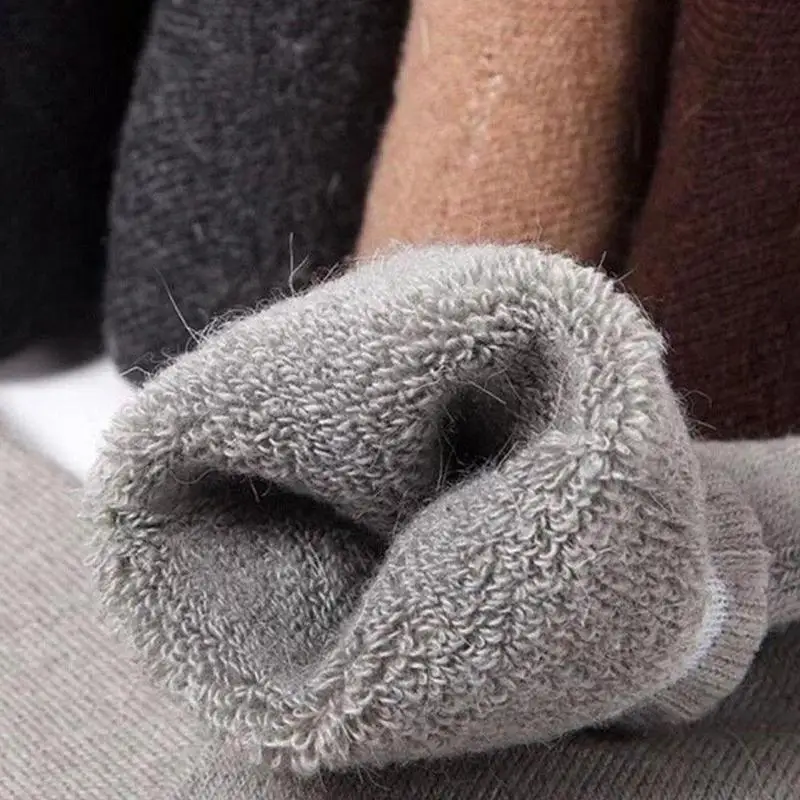 

2019 Brand Men Crew Thicken Thermal Wool Socks Winter Wool Casual Sock Classic Business Compression Socks calcetines hombre