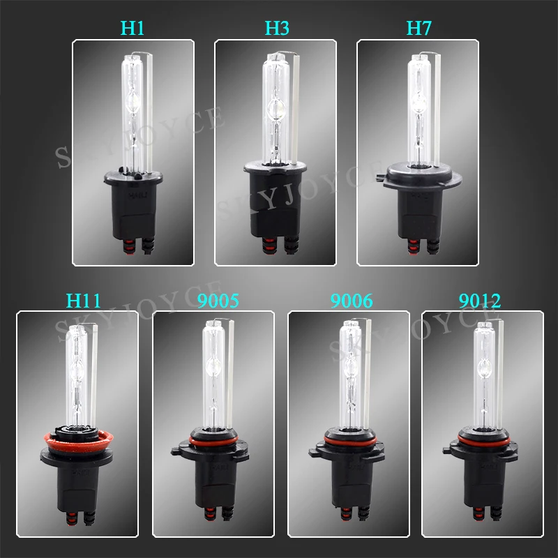 SKYJOYCE Premium 35W 55W Xenon HID Bulb 4300K 5000K 8000K 10000K 6000K 55W Xenon H1 H3 H11 HB3 HB4 9012 H7 Car Headlight Bulb  (42)