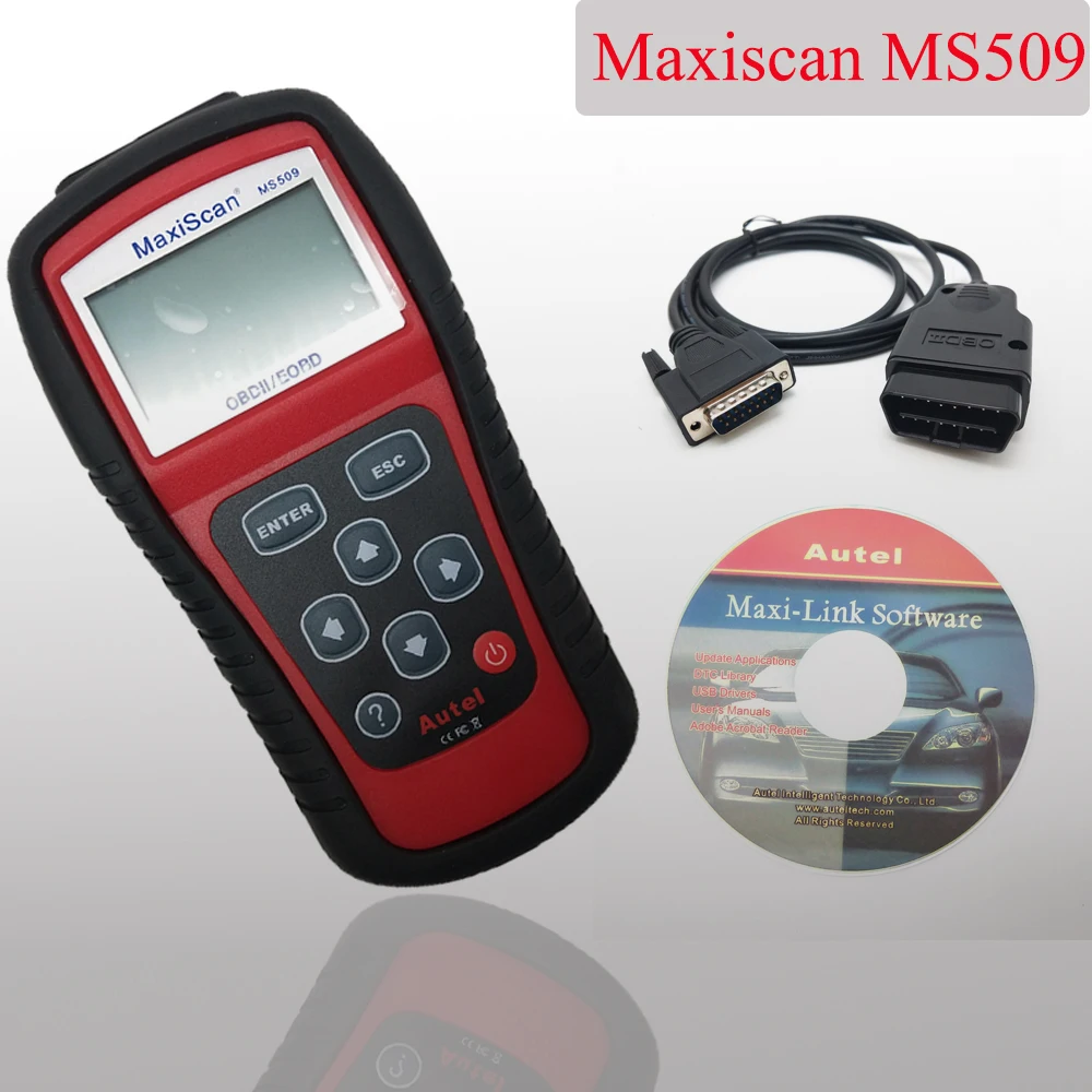 

Multi-Languages Diagnostic Tool OBD2 OBDII /EOBD Auto Code Reader Maxiscan MS509 Car Scanner Built-in OBD-II DTC lookup library