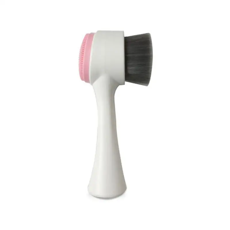 Double Side Facial Brush Manual Face Washing Cleansing Brush Handheld