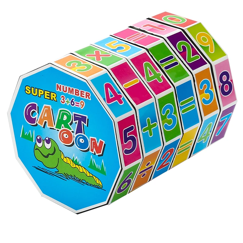 

Puzzle Game Math Toys Magic Cubes Mathematics digital Numbers cube educational toys Removable design for Children Kids gift