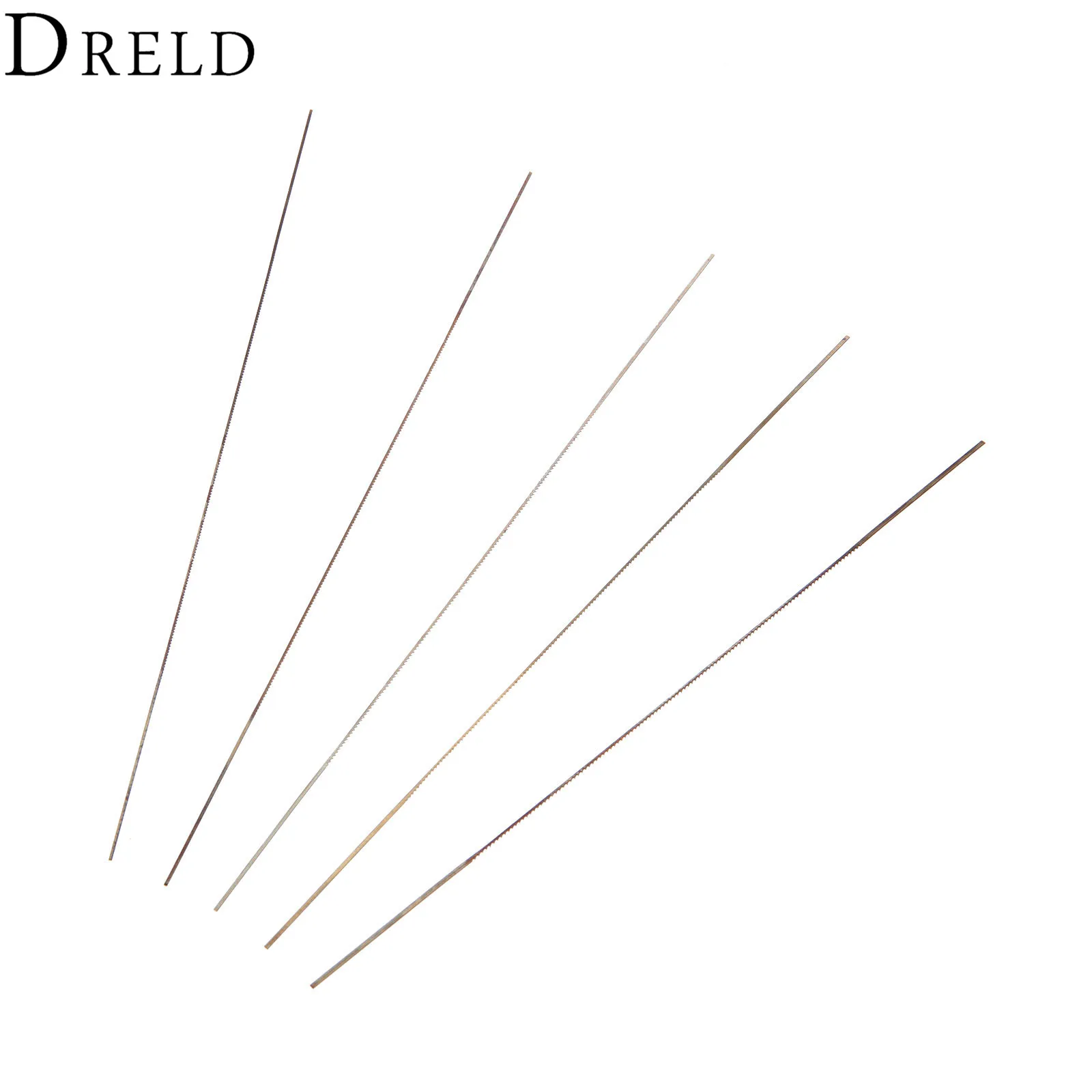 DRELD 5Pcs 130mm Scroll Saw Blades For Wood Metal Cutting 0/1/2/4/6