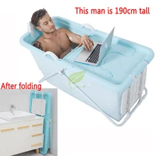 Взрослая портативная замачивающая Ванна Складная отдельная ванная надувная Ванна пластиковая Ванна нетоксичный мягкий материал Ванна против скольжения