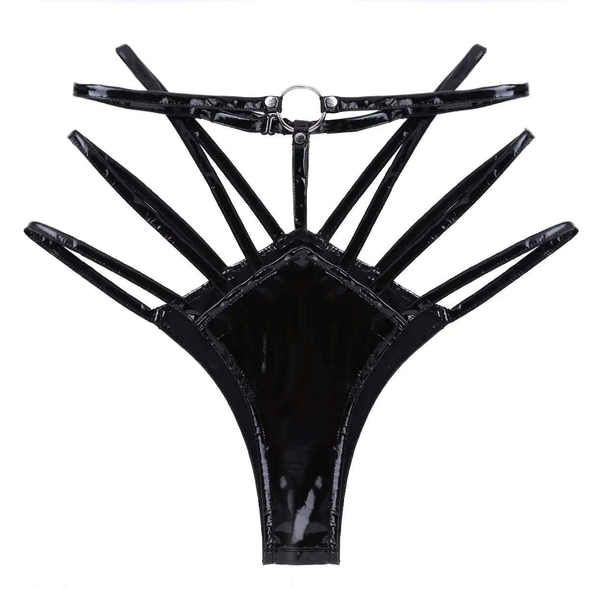 CHICTRY Femme Culottes sous-V/êtements Hot Pants M/émoires Wetlook Cordes Lingerie-Femme-Sexy-Erotique-Ouverts Slips
