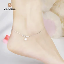 21cm+3cm famous brand Anklet Fine Jewelry Genuine 925 Sterling Silver Anklets Women Fashion Jewelry Anklet female models simple