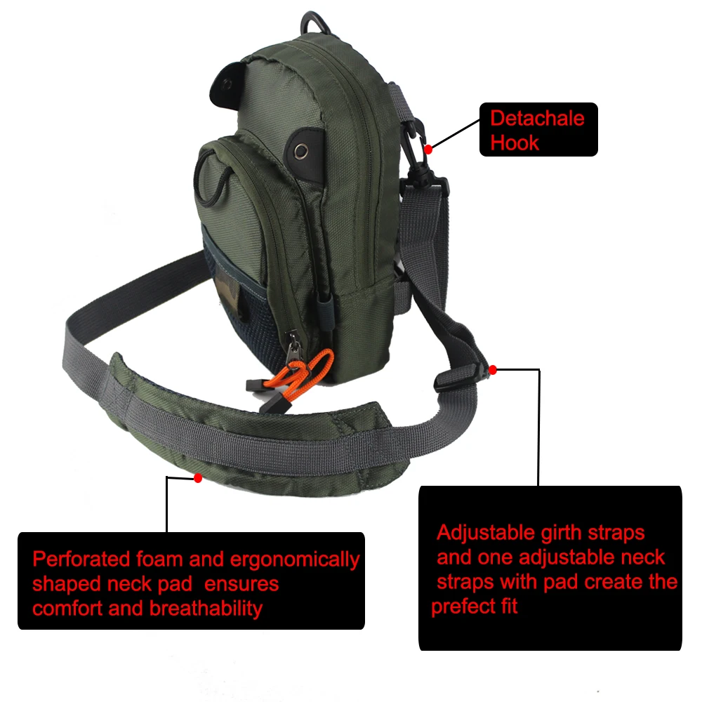 Fly Fishing Chest Waist Pack Bag Lightweight Comfortable