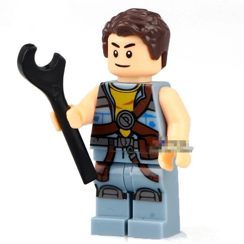 Kopen Enkele Verkoop STAR WAR Rogue een Zander met Wrench Minifig Monteren Bouwstenen Kinderen Leren Speelgoed Geschenken