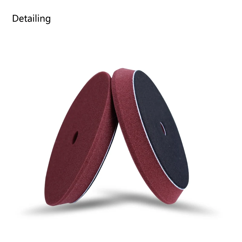 

DETAILING 6inch Car Polishing Foam Buffing Pad for Rupes Polisher, Dual Action Polisher Maroon for Light Cut
