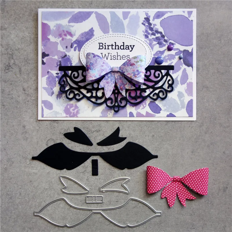 GJCrafts Bow Dies Frame Metal Cutting for DIY Scrapbooking Card Making Embossing Cuts Paper Stencil New 2019 | Дом и сад