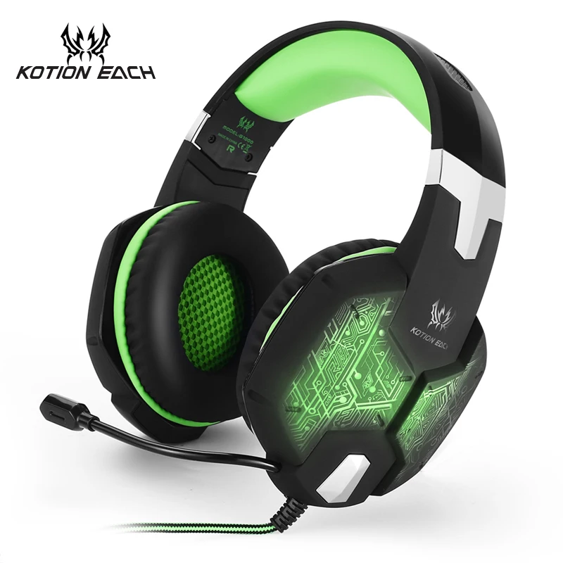 KOTION EACH Gaming Headset Gamer font b Headphone b font Gaming Earphone 3 5mm Stereo Game