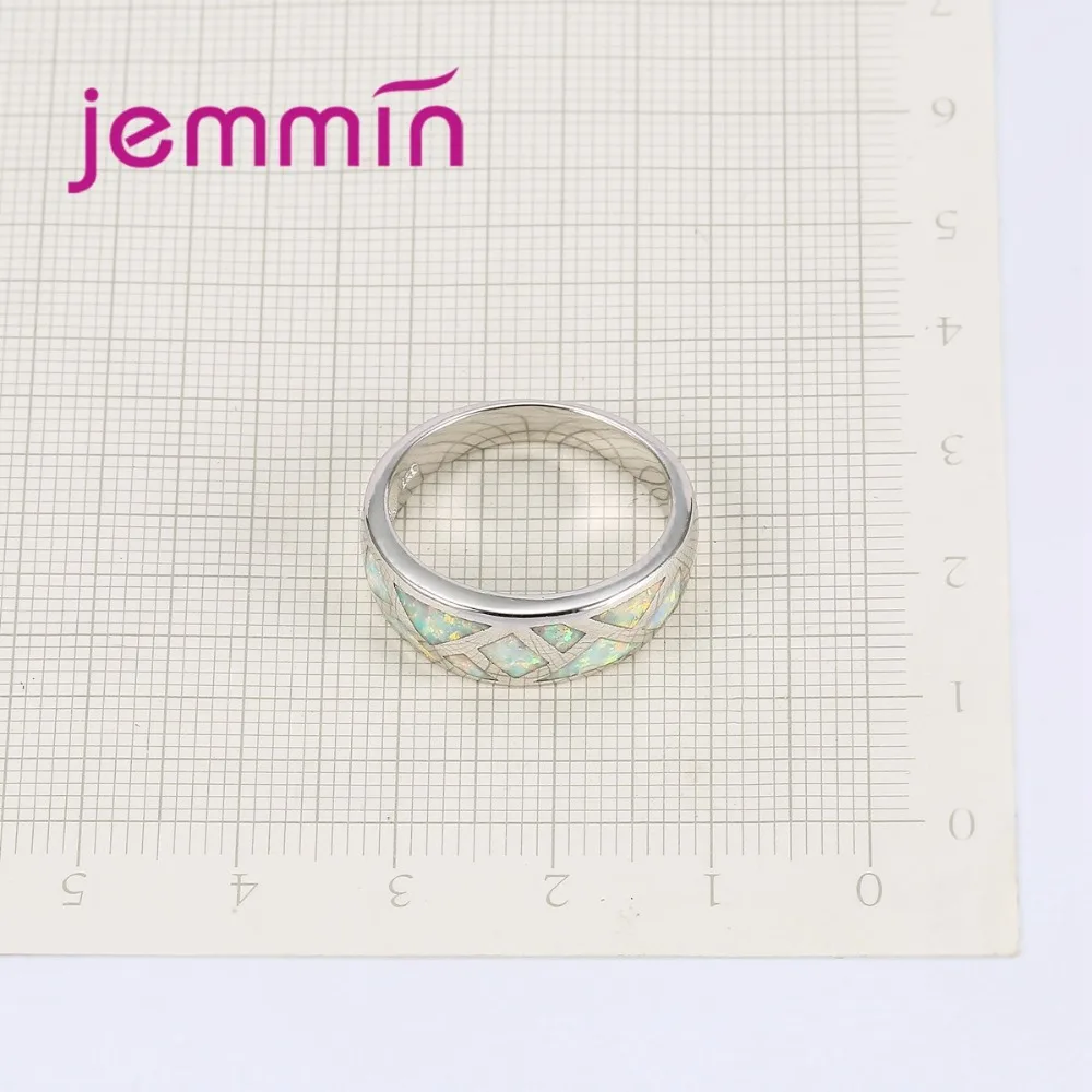 Женское кольцо с белым огненным опалом, геометрическое кольцо, 925 пробы Серебряное кольцо, обручальные кольца, свадебные кольца, стильные ювелирные изделия