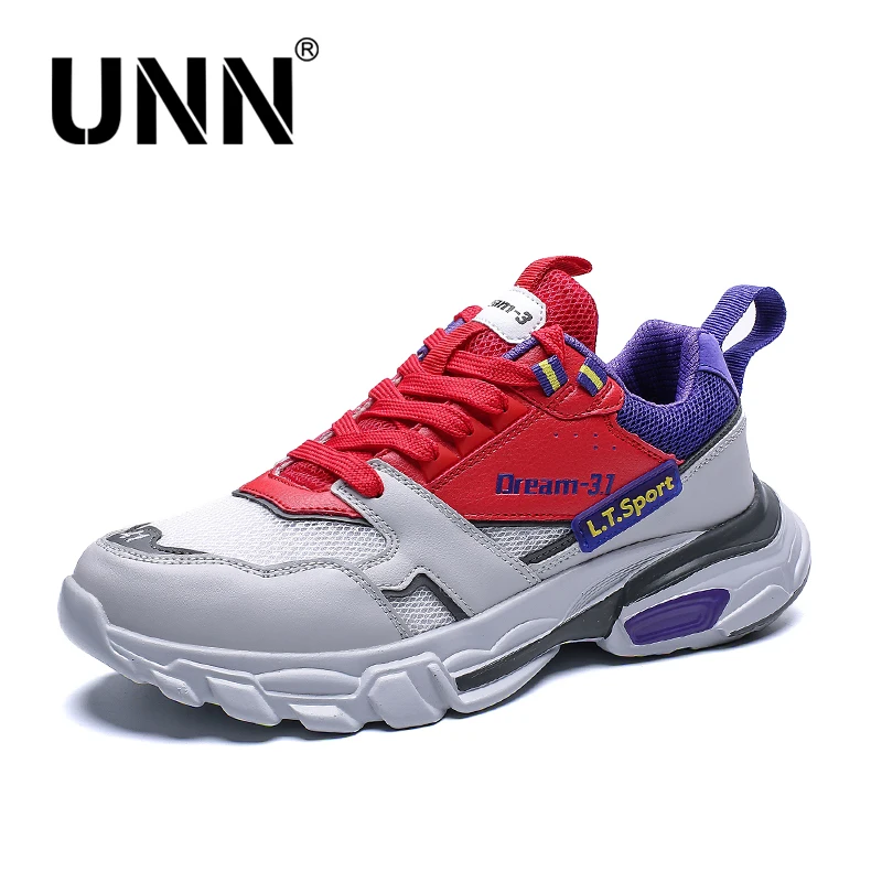 

Men Casual Shoes Brand Lace-up New Running Shoes Lightly Breathable Outdoor Walking Shoes White Black Red Large Size39-46 UNN