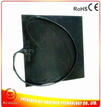 

800*800*1.5mm 220v 800w Color black adhesive 1side 1000mm lead wire Flexible Silicone Printing Machine Heater XD-H-M-102