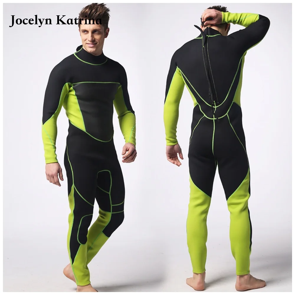 Jocelyn Katrina 2017 Men 3mm neoprene wetsuit winter suit men scuba