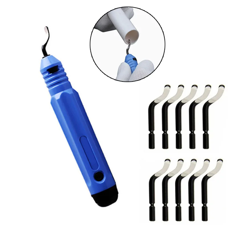 

Repair Part DeburRed Tool 10pcs BS1010 Blades +1pc NB1100 DeburRing Tools Kit LAD-sale