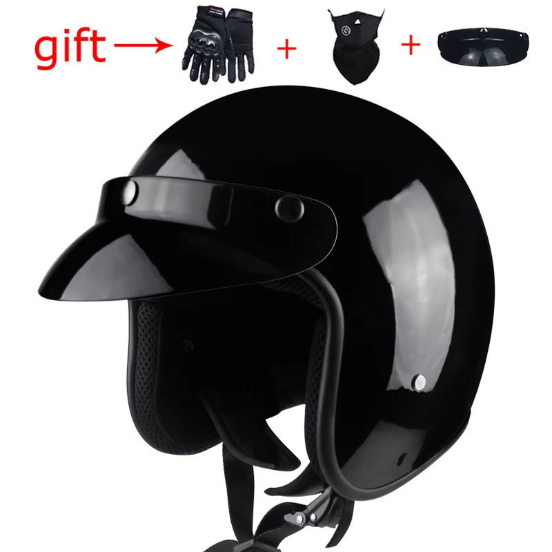 

VOSS retro motorcycle helmet 3/4 capacete vintage Harley motorcycle capacete half helmet DOT approved casco moto