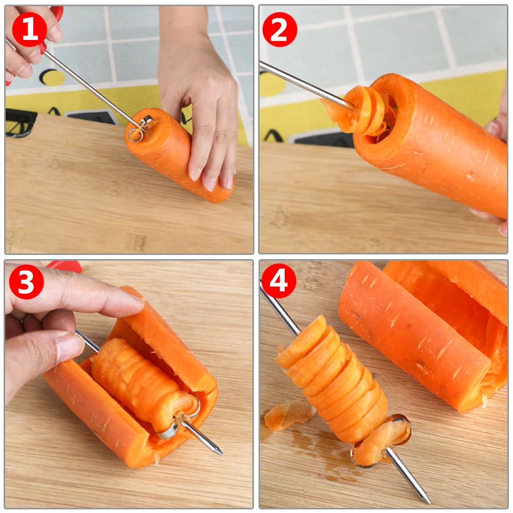 Инструменты для резьбы по фруктам спиральный кухонный инвентарь для тонкой нарезки с ручным роликом кухонные аксессуары Gadagets