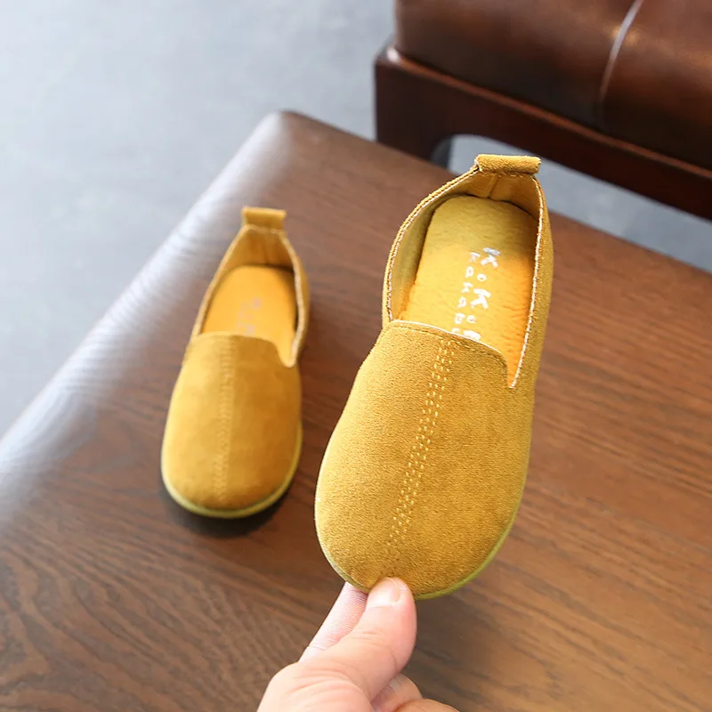 

AFDSWG spring and autumn artificial leather leather shoes kids yellow shoes for girl princess red leather shoes children