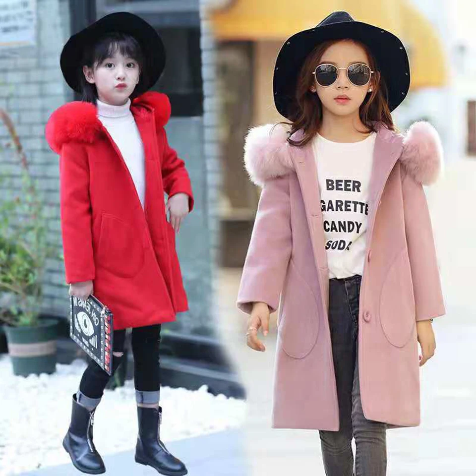 

Children Winter Warm Jacket Baby Clothing Girls Coat Kids Winter Hooded Outerwear 6-13Yrs Casual Fashion Toddler Girl Clothes