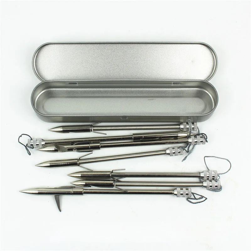 

Metal Fishing Slingshot Arrow Case for Fishing Slingshot Catapult Arrowheads Fishing Arrrows Broadheads Arrowhead