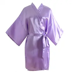 Женские пикантные ночное белье Для женщин рукав «летучая мышь» халат кимоно невесты свадебное Халат большой Размеры Твердые Халат