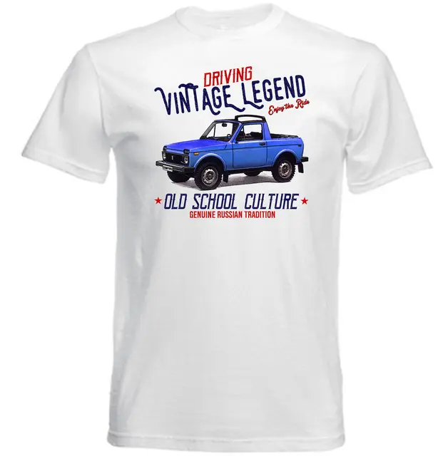 Us 1499 Vintage Inspired Russian Car Lada Niva Camp New Cotton T Shirt In T Shirts From Mens Clothing On Aliexpresscom Alibaba Group