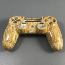 Гальванизирует древесины чехол для Sony Playstation 4 PS4 контроллер woodgrain В виде ракушки для ps 4 контроллера