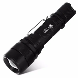 UltraFire UF-6880 USB High Performing Handheld Searchlight Zoomable LED Flashlight 1000LM Waterproof 18650 Torch Light