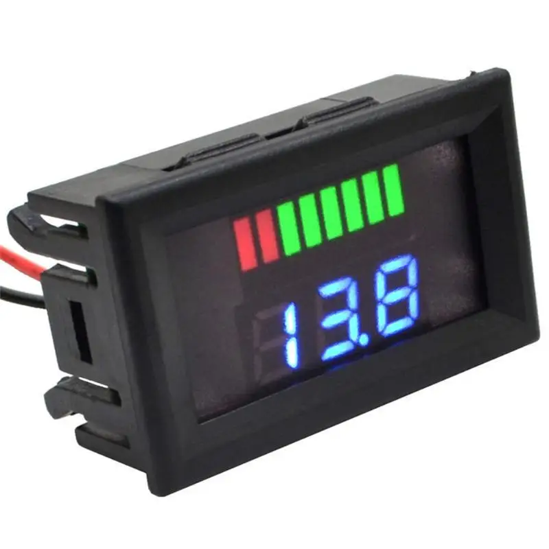 

DC 5-70V LED Dual Display Digital Voltmeter Ammeter Tester Mini Voltage Meter Tester Panel LED Dual Display Amp for DC12V car