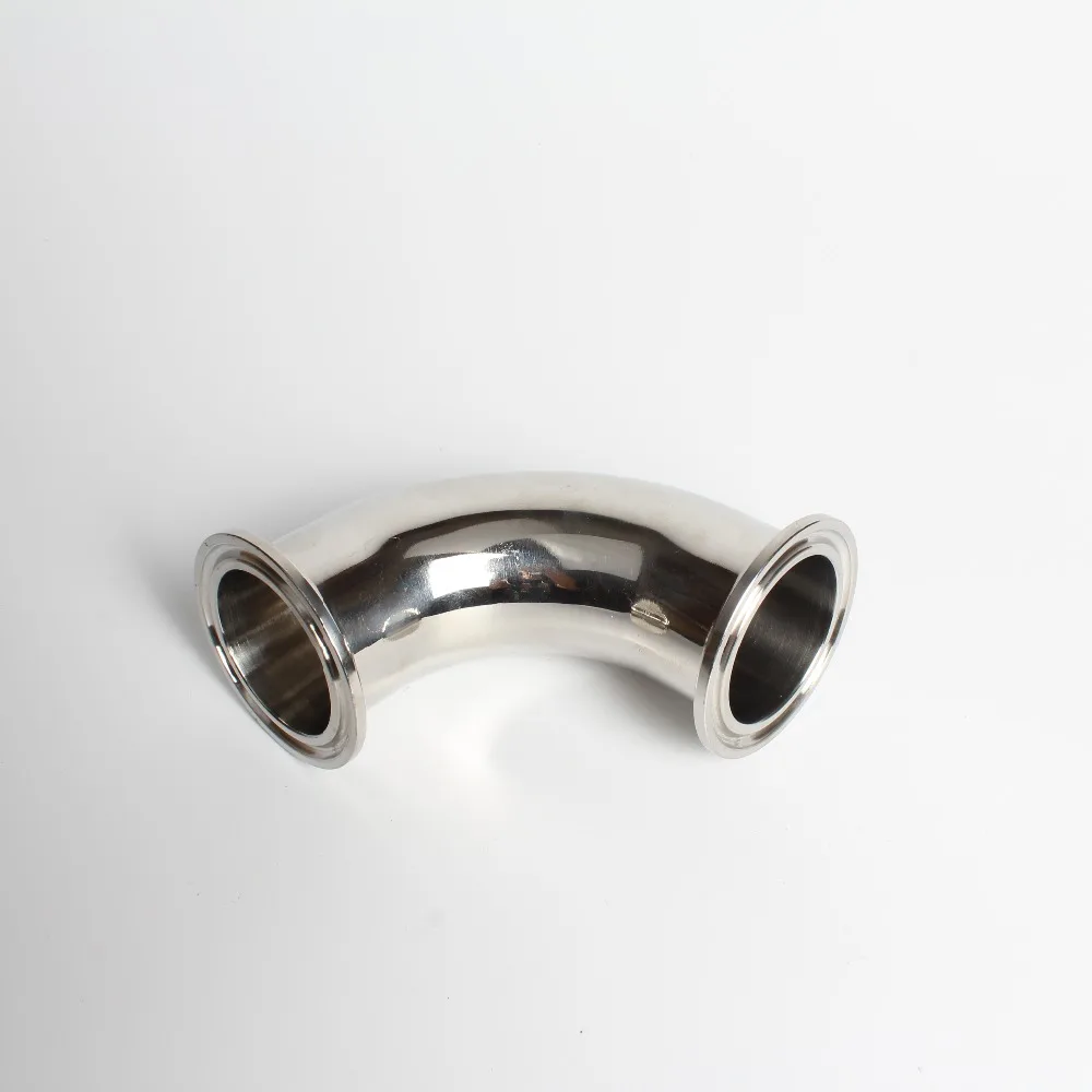 Stainless steel 304 1,5 " 38cm (OD50.5) Tri-clamp elbow 90 degree bend pipe