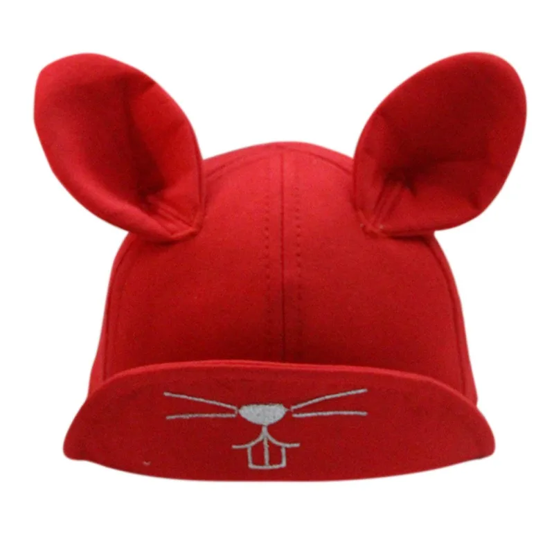 Infant Hats For Baby Girls Boys Autumn Caps Kids Rabbit Ear Baseball Cap Cotton Boy | Детская одежда и обувь