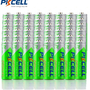 

100PCS PKCELL 850mah 1.2V AAA batteries NIMH aaa rechargeable batteries low self dicharge up to 1000 times 3A NI-MH batteries