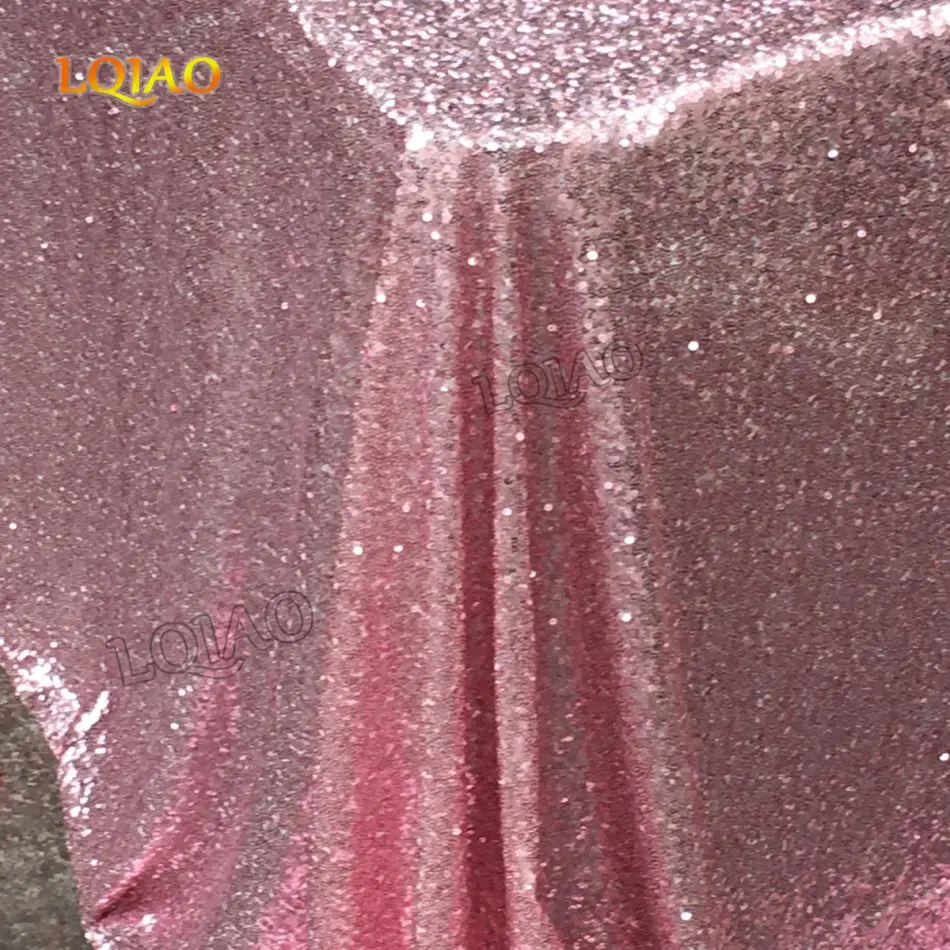 pink gold rectangle sequin tablecloth-015