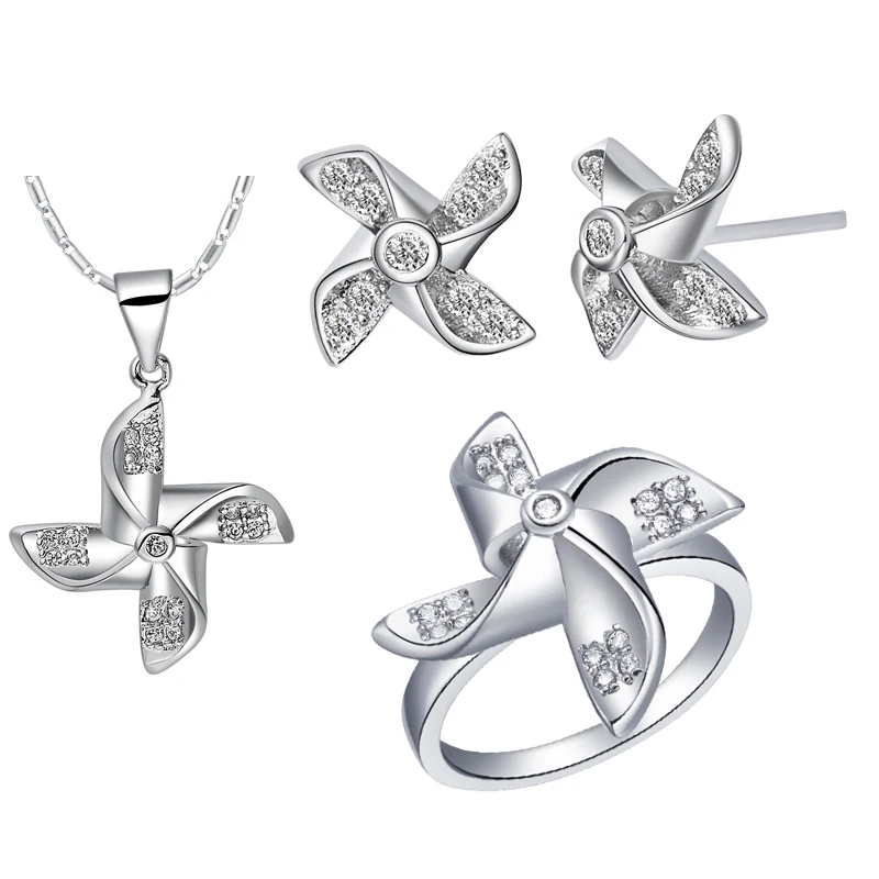 2015 turque bijoux en or blanc plaqué femmes Kite parures pour les femmes mariage / anniversaire