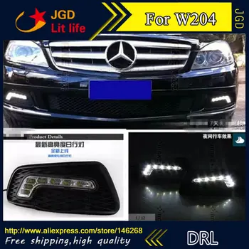 

Free shipping ! 12V 6000k LED DRL Daytime running light for Benz W204 fog lamp frame Fog light Car styling