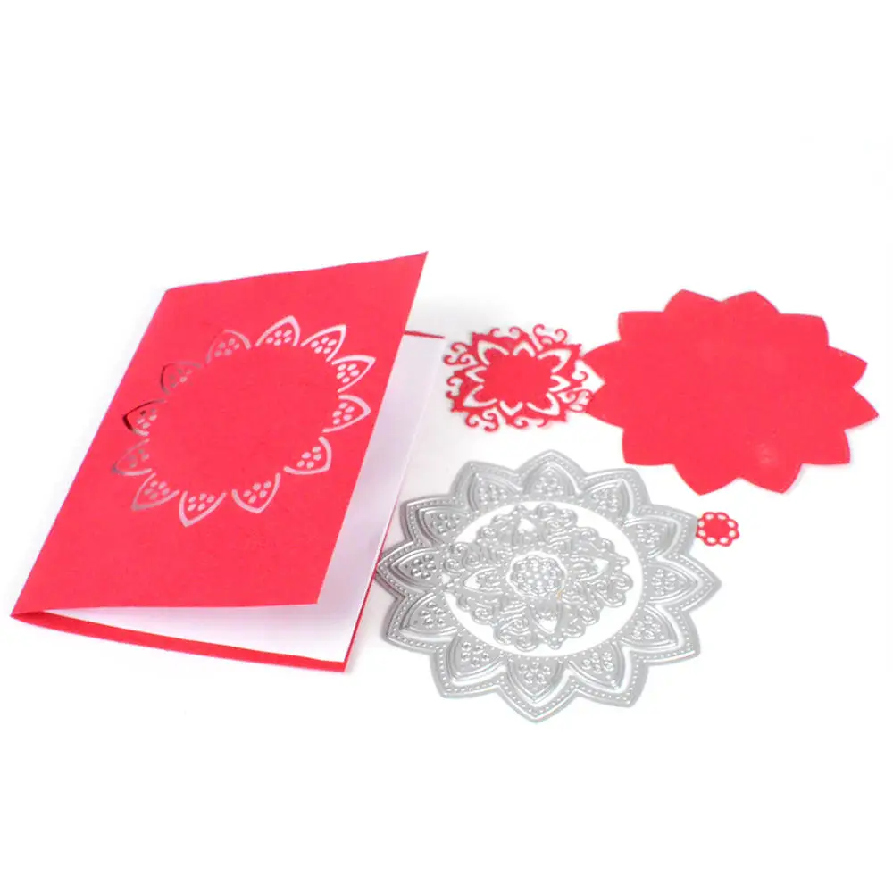 

DIY Scrapbooking Dies Albums Metal Big Die Cutting 3D Hollow Lace Waves Sea Dies Spain Embossing Silver Cutting Die Cutting