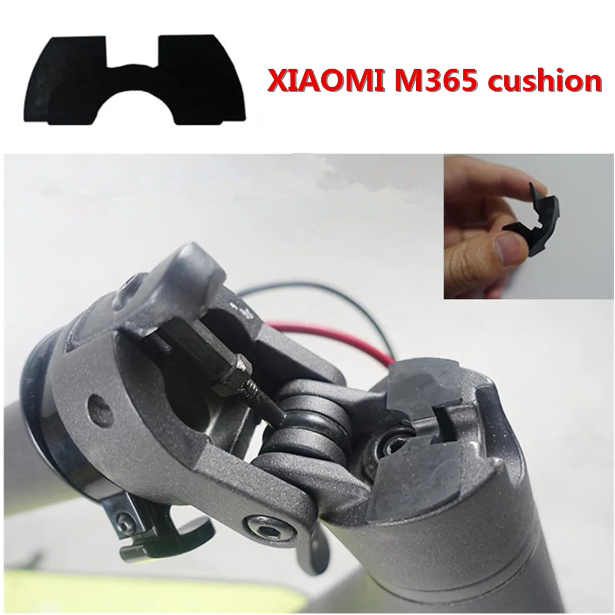 

Customized for XIAOMI MIJIA M365 electric scooter modified accessories pole vibration damping rubber pad Folding cushion