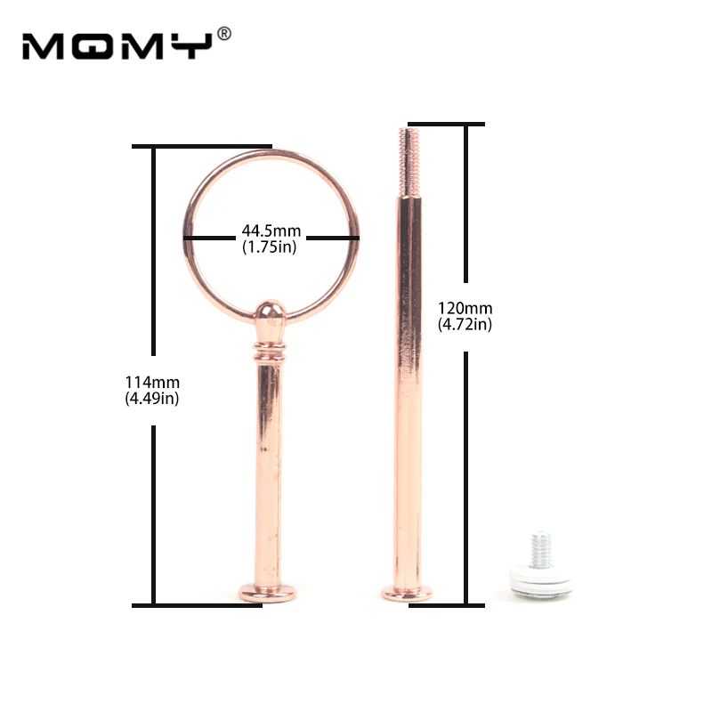 rose gold Свадебный Золотой металлический день рождения Круглый 2 ярусный торт стенд - Цвет: rose gold
