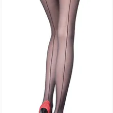 Женская Сексуальная Прямая спина Прошитые колготки чулки телесного цвета живая секс кукла, Чулки с эластичным бортом
