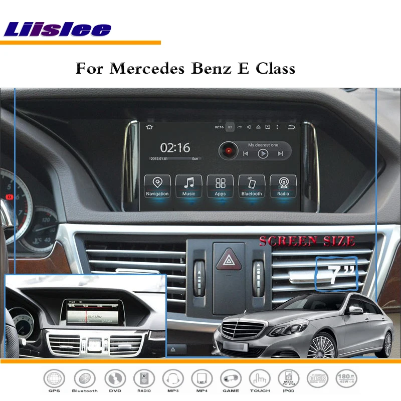 Best Liislee Car Android Multimedia For Mercedes Benz E Class W213 2016~2017 AUX Radio Stereo CD DVD Player GPS Map Navigation System 3