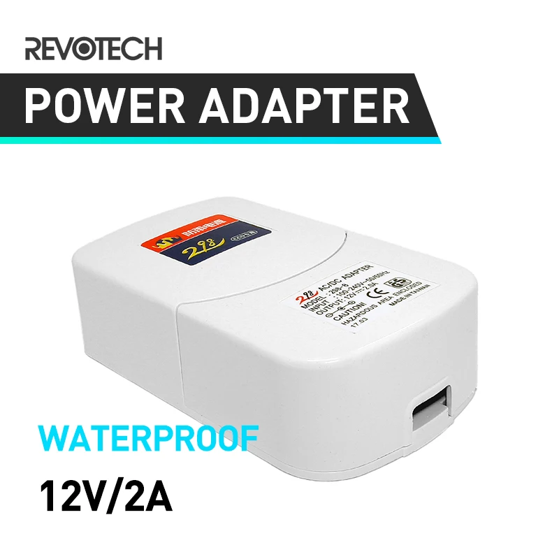 DC 12V 2A Outdoor Waterproof CCTV Security Camera Power Supply Adapter