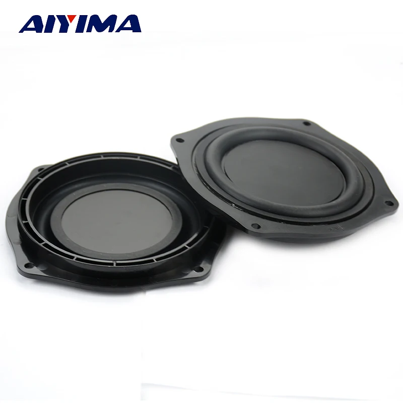 

AIYIMA 2Pcs 4Inch Loudspeaker DIY Bass Speaker Vibrating Membrane Passive Bass Woofer Diaphragm Plate