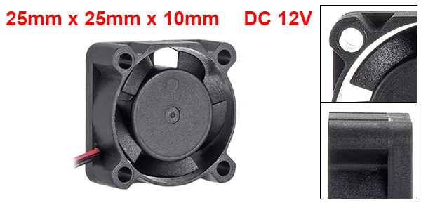 25x25x10mm UXCELL 1 шт. SNOWFAN авторизованный Бесщеточный вентилятор охлаждения постоянного тока 12 В 80x80x25/80x80x20/70x70x25/50x50x15/40x40x10 /30x30x7/25x25x10 мм - Цвет: 25x25x10mm