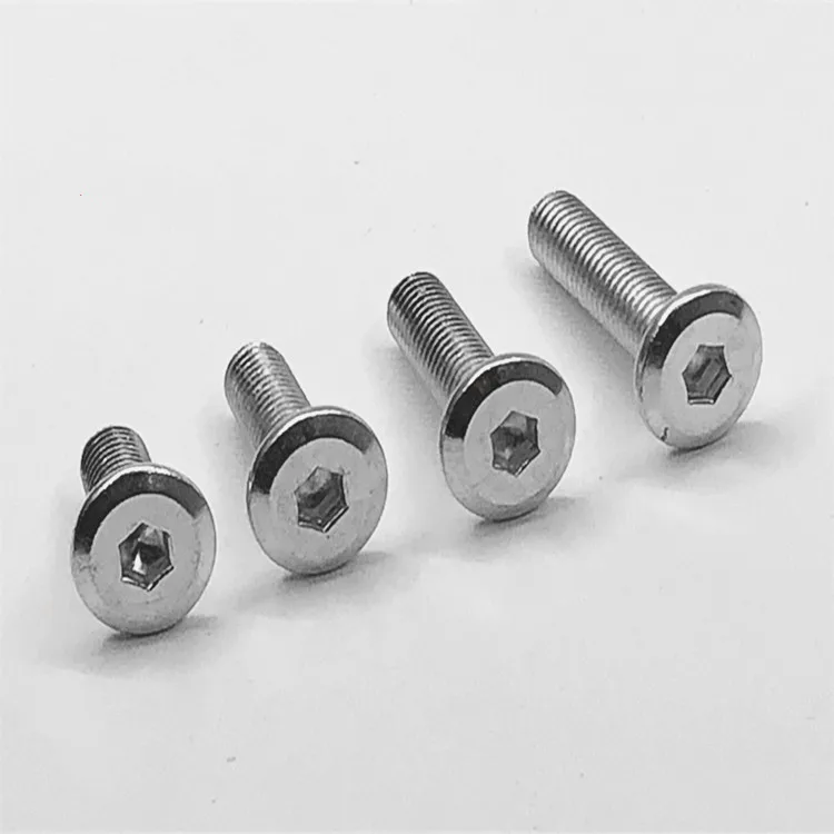 Free shipping20pcs M6/M8 Flat round head hex Furniture screw Oblique