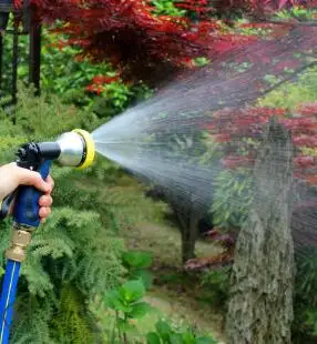 

7-function adjustable trigger spray gun Zinc body with painting and double-color combined rubber c