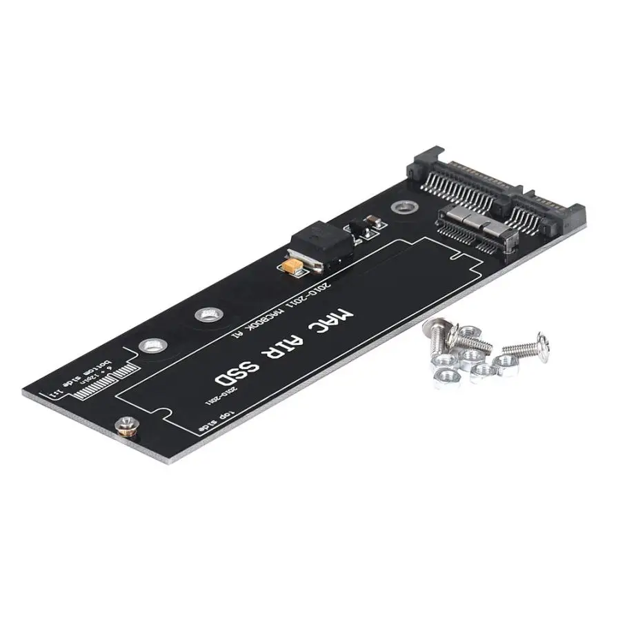 

12+6pin SSD To SATA 22Pin PCBA For Macbook Air 2010 2011 A1370 MC 969 504 DG Jun23 Professional Factory Price Drop Shipping