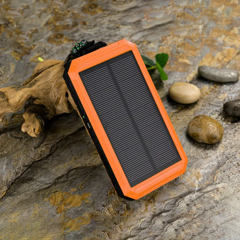 15000 mAh Солнечная батарея портативная Внешняя Аккумулятор на солнечной батареи